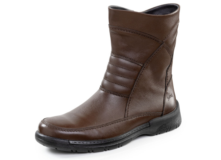 Stiefeletten - GINO GALANTE, gefütterte Herren-Stiefel, Winterschuhe, mit Lammfell, in Größe 040 bis 046, in Farbe MARONE Ansicht 1