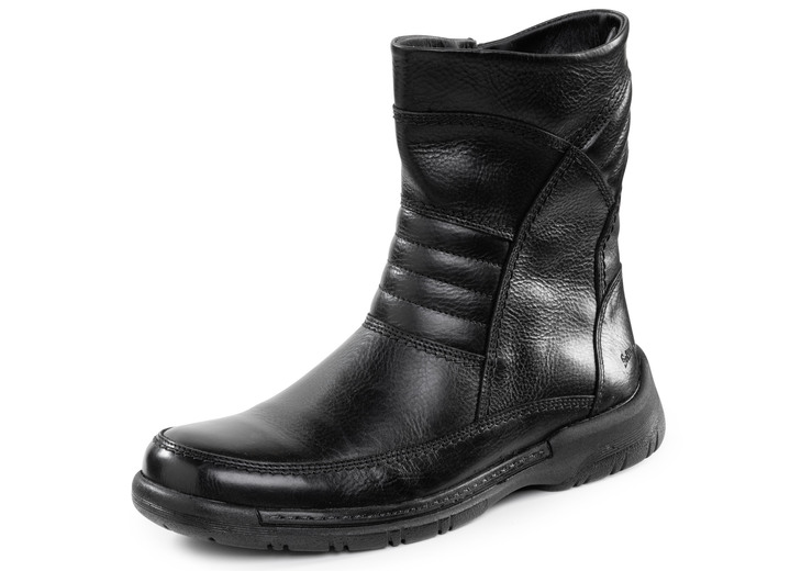 Stiefeletten - GINO GALANTE, gefütterte Herren-Stiefel, Winterschuhe, mit Lammfell, in Größe 040 bis 046, in Farbe SCHWARZ Ansicht 1