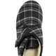 Hausschuhe - Stiefelette aus kariertem Textilmaterial – Farbe ANTHRAZIT – Ansicht 6 Hausschuhe - Stiefelette aus kariertem Textilmaterial, in Größe 040 bis 046, in Farbe BLAU – Farbe ANTHRAZIT – Ansicht 6
