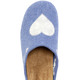 Hausschuhe - Laurina, klassische Damen-Hausschuhe, mit herausnehmbarem Fußbett, in Größe 035 bis 041, in Farbe KORNBLAU – Farbe KORNBLAU – Ansicht 2
