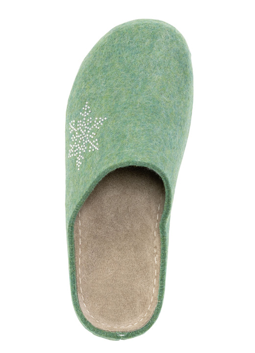 Hausschuhe - Laurina Pantoffel mit pfiffiger Nietenzier, in Größe 036 bis 042, in Farbe PINK Ansicht 5