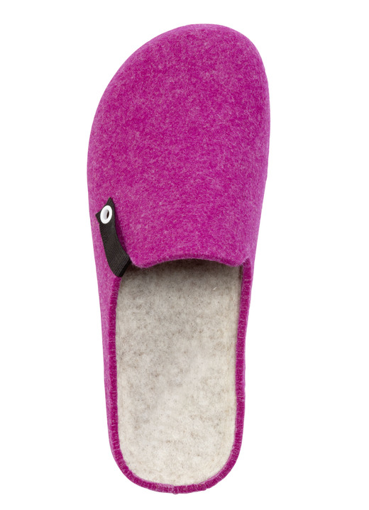 Hausschuhe - Laurina, trendige Damen-Hausschuhe, Weite G, mit anatomisch geformtem Fußbett, in Größe 036 bis 042, in Farbe HIMMELBLAU Ansicht 5