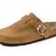 Sandaletten & Pantoletten - ELENA EDEN Clog mit verstellbarer Schnalle – Farbe COGNAC – Ansicht 1 Sandaletten & Pantoletten - ELENA EDEN Clog mit verstellbarer Schnalle, in Größe 036 bis 042, in Farbe SCHWARZ – Farbe COGNAC – Ansicht 1