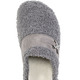 Hausschuhe - Laurina Pantoffel aus weichem Plüsch mit Veloursbesatz, in Größe 036 bis 042, in Farbe GRAU – Farbe GRAU – Ansicht 2