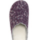 Hausschuhe - Laurina Pantoffel aus floral bedrucktem Filzmaterial, in Größe 036 bis 042, in Farbe AUBERGINE – Farbe AUBERGINE – Ansicht 2