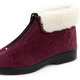 Hausschuhe - Haus-Stiefelette mit praktischem Front-Reißverschluss, in Größe 037 bis 042, in Farbe BORDEAUX – Farbe BORDEAUX – Ansicht 1