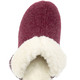 Hausschuhe - Warme Damen-Hausschuhe, Weite H, mit Wolle, in Größe 036 bis 042, in Farbe BLAU – Farbe BORDEAUX – Ansicht 2