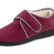 Hausschuhe - Warme Damen-Hausschuhe, Weite H, mit Klettverschluss, in Größe 036 bis 042, in Farbe BORDEAUX – Farbe BORDEAUX – Ansicht 1