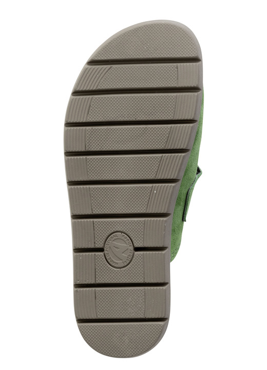 Hausschuhe - ELENA EDEN Clog mit verstellbarer Spange, in Größe 036 bis 042, in Farbe GRÜN Ansicht 3