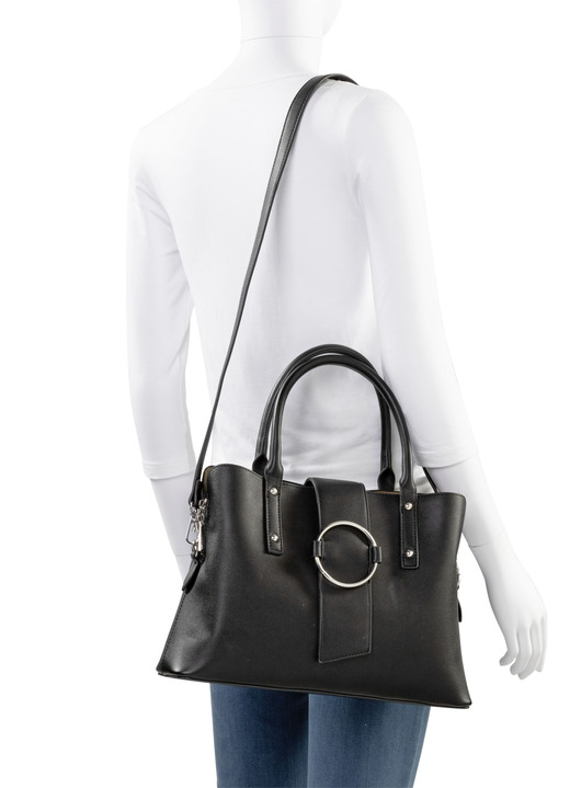 - Collezione Alessandro Tasche mit Metallschmuck, in Farbe SCHWARZ Ansicht 3