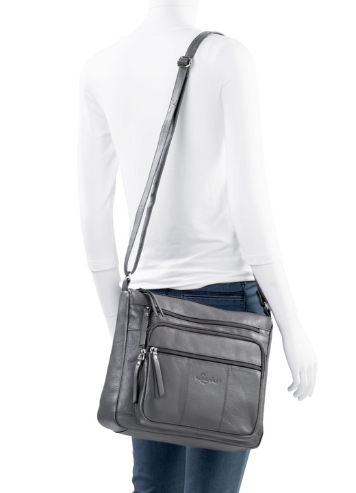 Taschen - Laurina, Tasche, Damen, mit verstellbarem Umhängeriemen, in Farbe GRAU Ansicht 3