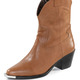 SALE - Gemini Western-Stiefel aus Rind-Nappaleder, in Größe 036 bis 042, in Farbe WEISS – Farbe COGNAC – Ansicht 1