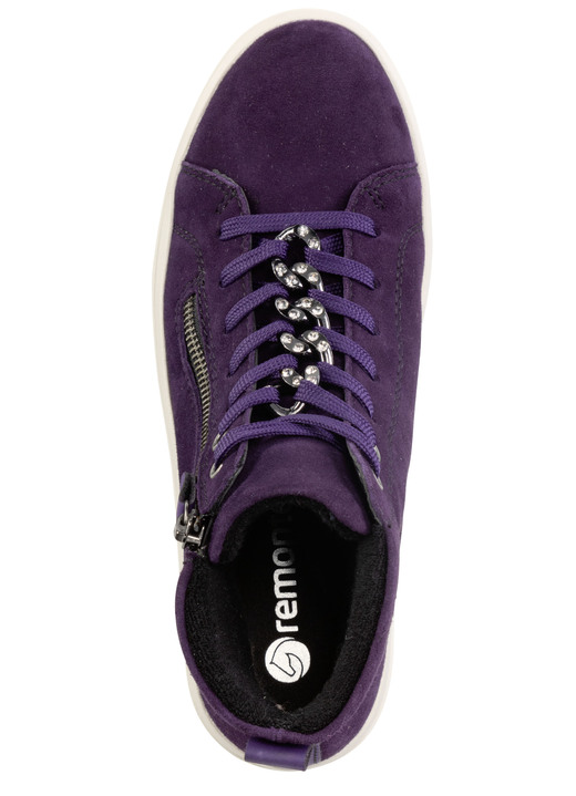 Stiefel & Stiefeletten - Remonte Bootie mit funkelnder Zierkette an der Schnürung, in Größe 036 bis 042, in Farbe SCHWARZ Ansicht 7