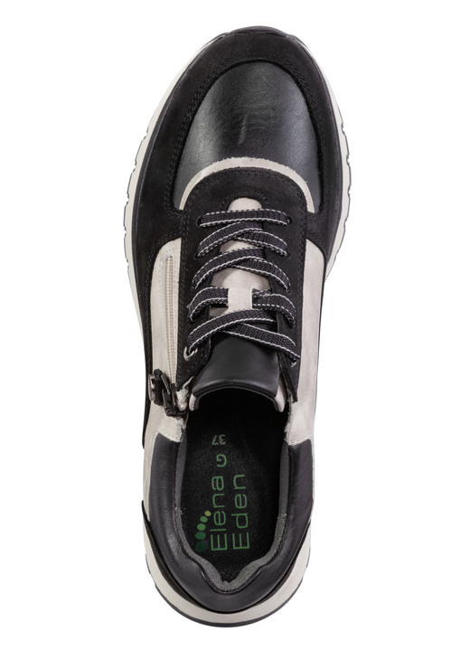 Stiefel & Stiefeletten - ELENA EDEN, trendige Damen-Sneaker, Weite G, mit herausnehmbarem Fußbett, in Größe 035 bis 041, in Farbe SCHWARZ-KIESEL Ansicht 2