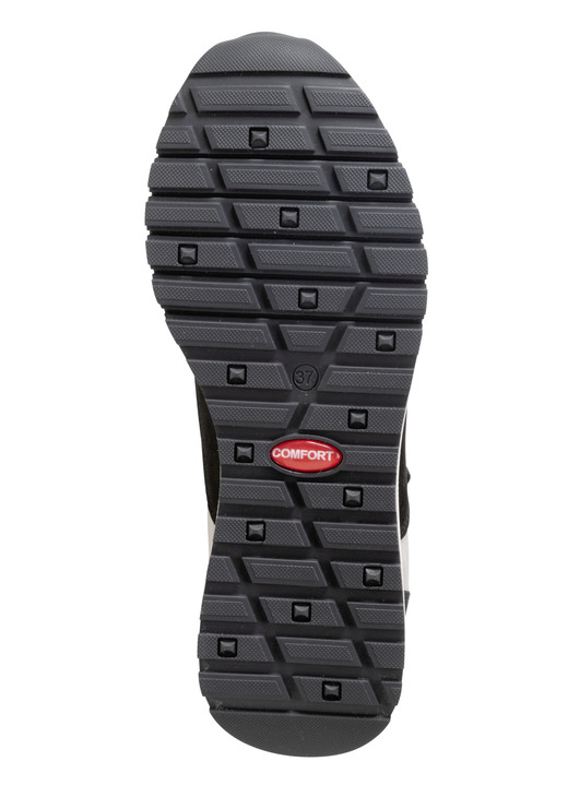 Stiefel & Stiefeletten - ELENA EDEN, trendige Damen-Sneaker, Weite G, mit herausnehmbarem Fußbett, in Größe 035 bis 041, in Farbe SCHWARZ-KIESEL Ansicht 3