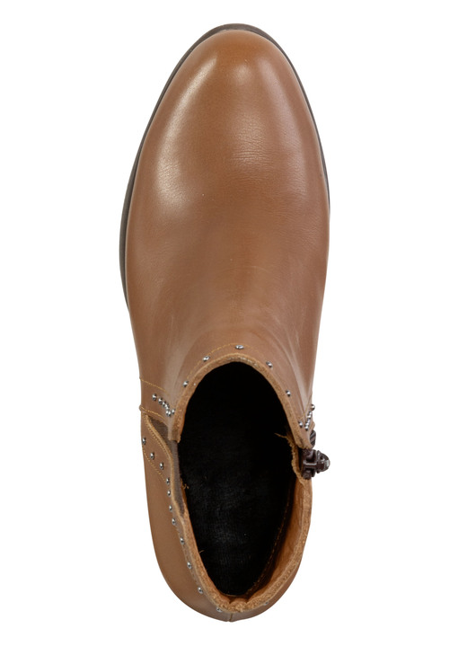 Schuhe - ELENA EDEN Stiefelette mit angesagten Ziernieten, in Größe 036 bis 041, in Farbe COGNAC Ansicht 2