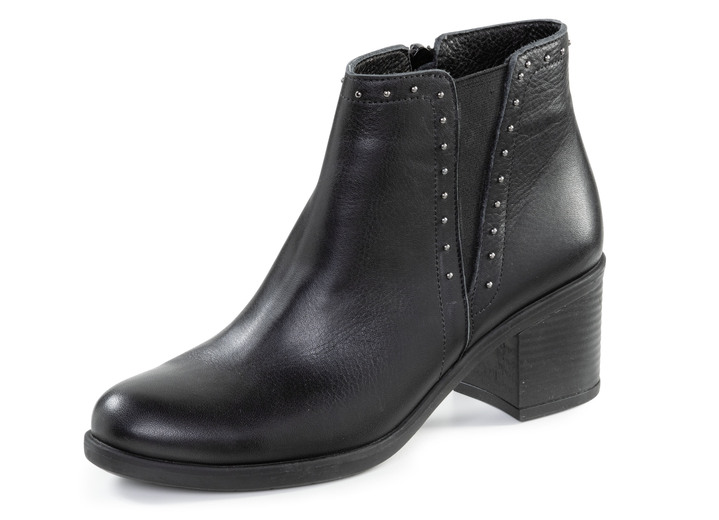 Stiefel & Stiefeletten - ELENA EDEN Stiefelette mit angesagten Ziernieten, in Größe 036 bis 041, in Farbe COGNAC Ansicht 4