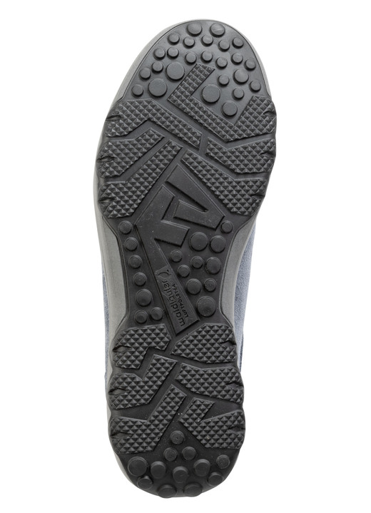 Slipper & Schnürschuhe - Waldläufer Schnürschuh aus weichem Veloursleder, in Größe 4 bis 8 1/2, in Farbe JEANSBLAU Ansicht 3