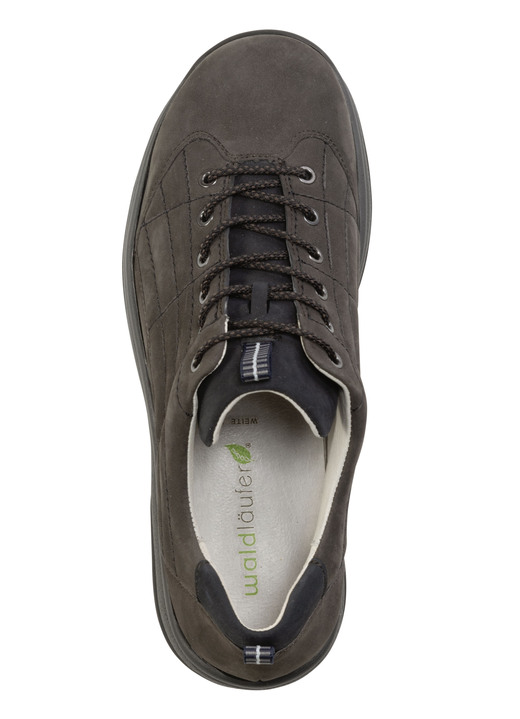 Slipper & Schnürschuhe - Waldläufer Schnürschuh aus Rind-Nubukleder, in Größe 3 1/2 bis 8, in Farbe DUNKELBLAU Ansicht 5