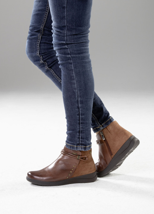 Stiefel & Stiefeletten - ELENA EDEN, atmungsaktive Damen-Boots, Weite H, mit herausnehmbarem Fußbett, in Größe 036 bis 042, in Farbe COGNAC Ansicht 4