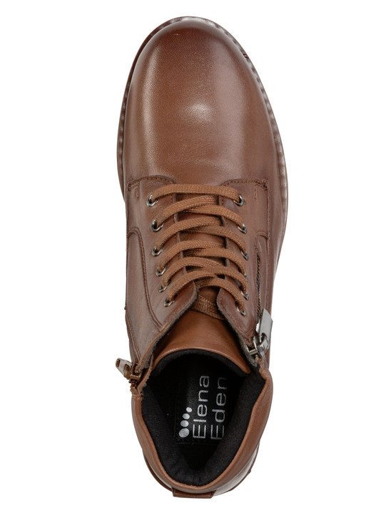 Stiefel & Stiefeletten - ELENA EDEN Schnür-Bootie mit gepolstertem Schaftrand, in Größe 036 bis 042, in Farbe SCHWARZ Ansicht 5