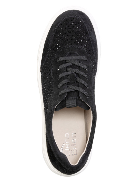 Slipper & Schnürschuhe - ELENA EDEN Sneaker aus feinem Veloursleder, in Größe 3 1/2 bis 8, in Farbe MARINE Ansicht 10