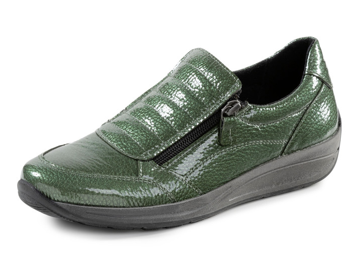 Schuhe - ELENA EDEN Slipper aus Lackleder, in Größe 036 bis 042, in Farbe SCHWARZ Ansicht 4