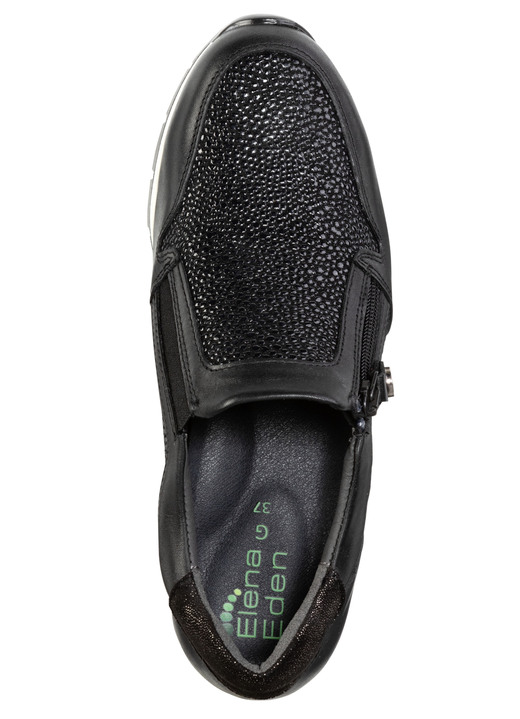 Slipper & Schnürschuhe -  ELENA EDEN Slipper aus Nappaleder, in Größe 036 bis 042, in Farbe SCHWARZ Ansicht 2