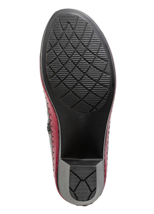 Stiefel & Stiefeletten - Gemini Stiefelette aus Rind-Nappaleder mit Kontraststreifen Ansicht 6 Stiefel & Stiefeletten - Gemini Stiefelette aus Rind-Nappaleder mit Kontraststreifen, in Größe 036 bis 042, in Farbe WEISS-GRAU-SCHWARZ Ansicht 6