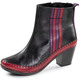 Stiefel & Stiefeletten - Gemini Stiefelette aus Rind-Nappaleder mit Kontraststreifen – Farbe SCHWARZ-ROT-LILA – Ansicht 1 Stiefel & Stiefeletten - Gemini Stiefelette aus Rind-Nappaleder mit Kontraststreifen, in Größe 036 bis 042, in Farbe WEISS-GRAU-SCHWARZ – Farbe SCHWARZ-ROT-LILA – Ansicht 1