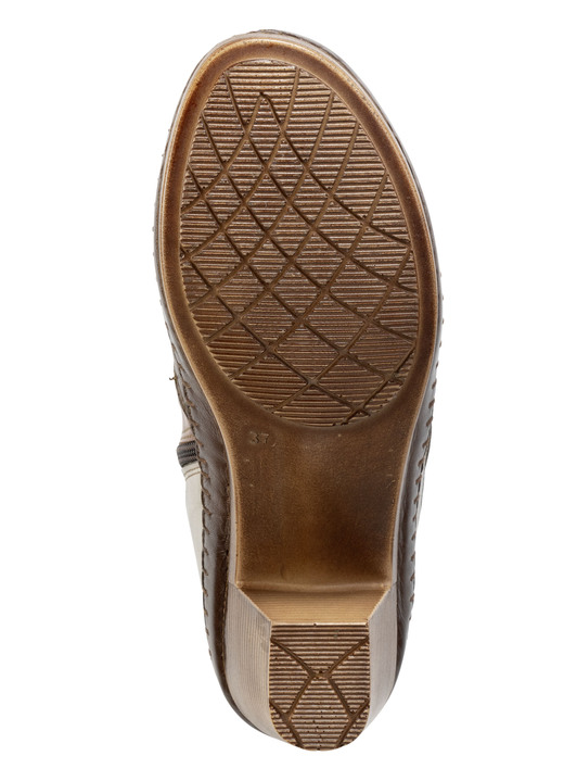 Stiefel & Stiefeletten - Gemini, modische Damen-Stiefeletten, Winterschuhe, Weite G, mit Reißverschluss, in Größe 036 bis 042, in Farbe BRAUN-KIESEL Ansicht 3