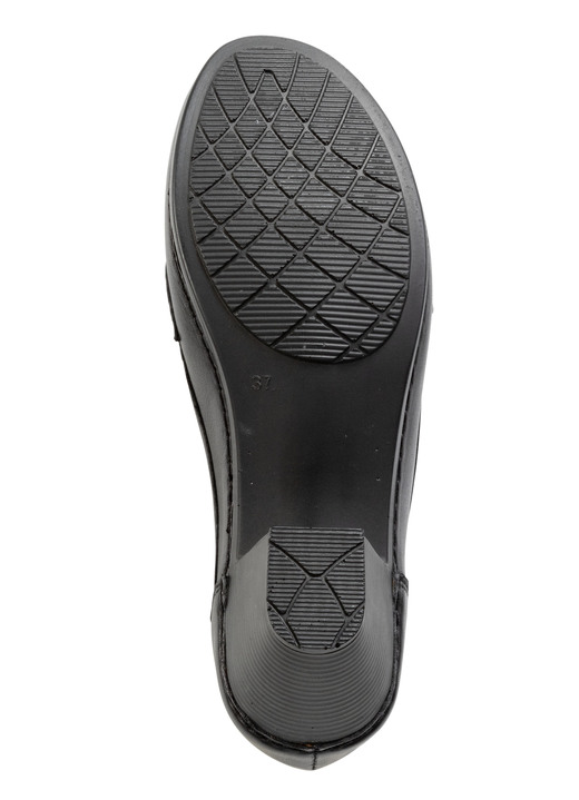 Pumps & Ballerina - Gemini Pumps aus teilweise schattiertem Rind-Nappaleder, in Größe 036 bis 042, in Farbe SCHWARZ Ansicht 3