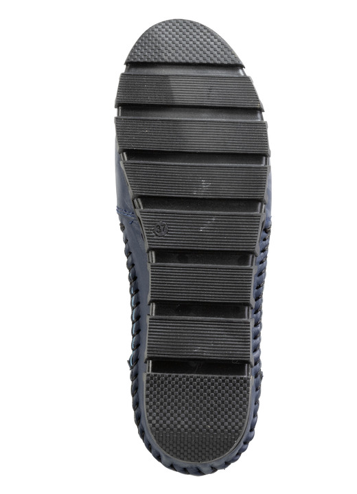 Slipper & Schnürschuhe - Gemini Schnürschuh aus gelochtem Nappaleder Ansicht 3 Slipper & Schnürschuhe - Gemini Schnürschuh aus gelochtem Nappaleder, in Größe 036 bis 042, in Farbe BLAU Ansicht 3
