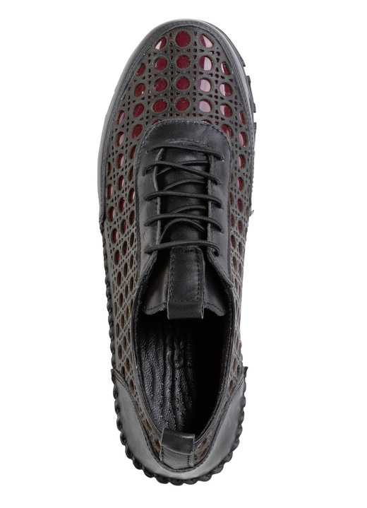 Slipper & Schnürschuhe - Gemini Schnürschuh aus gelochtem Nappaleder, in Größe 036 bis 042, in Farbe BLAU Ansicht 8