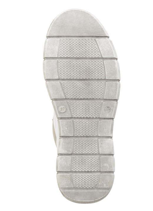 Stiefel & Stiefeletten - Gemini Schnür-Bootie aus weichem Rind-Nappaleder, in Größe 036 bis 042, in Farbe WEISS-TAUPE Ansicht 3