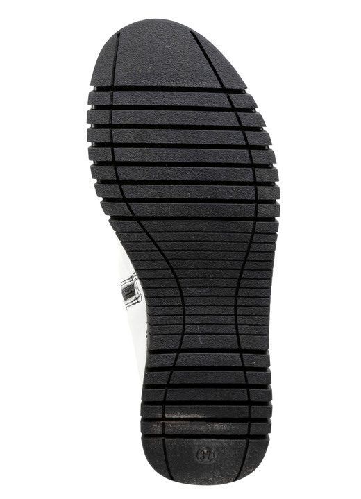 Stiefel & Stiefeletten - Gemini Stiefelette mit Raffung und dekorativen Knöpfen, in Größe 036 bis 042, in Farbe WEISS Ansicht 3