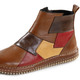 Stiefel & Stiefeletten - Gemini Bootie im Patchwork-Stil, in Größe 036 bis 042, in Farbe COGNAC-BUNT – Farbe COGNAC-BUNT – Ansicht 1