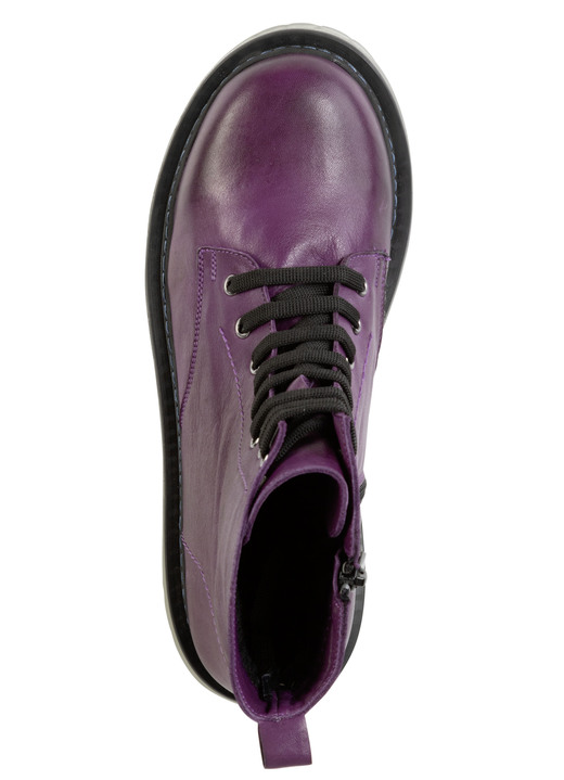 Stiefel & Stiefeletten - Gemini Schnür-Stiefelette aus weichem Rind-Nappaleder, in Größe 036 bis 042, in Farbe WEISS Ansicht 5