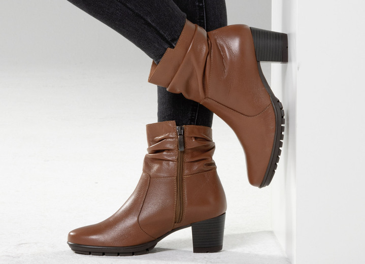 Stiefel & Stiefeletten - ELENA EDEN, modische Damen-Stiefeletten, Weite G, mit herausnehmbarem Fußbett, in Größe 036 bis 042, in Farbe HELLGRAU Ansicht 9