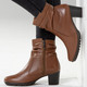Stiefel & Stiefeletten - ELENA EDEN, modische Damen-Stiefeletten, Weite G, mit herausnehmbarem Fußbett, in Größe 036 bis 042, in Farbe HELLGRAU – Farbe COGNAC – Ansicht 6