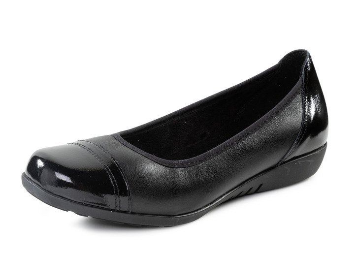 Pumps & Ballerina - ELENA EDEN, klassische Damen-Ballerinas, Weite G, mit herausnehmbarem Fußbett, in Größe 036 bis 042, in Farbe BURGUND Ansicht 4