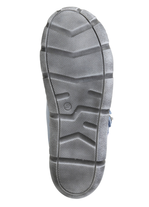 Stiefel & Stiefeletten - Andrea Conti Schnür-Bootie mit Schaftrand aus kariertem Textil, in Größe 036 bis 042, in Farbe SCHWARZ-BRAUN Ansicht 9