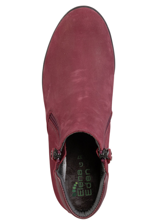 Stiefel & Stiefeletten - ELENA EDEN Stiefelette mit Nappaleder-Besatz, in Größe 036 bis 042, in Farbe RUBINROT Ansicht 2