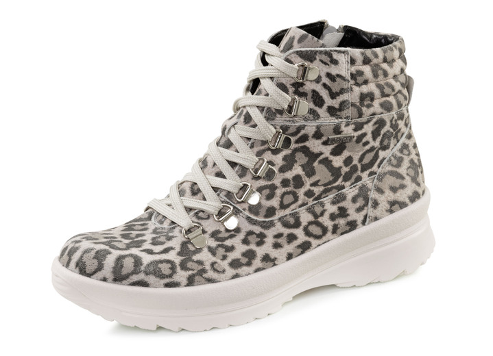 Stiefel & Stiefeletten - Trendige Damen-Boots, Winterschuhe, Weite H, mit Reißverschluss, in Größe 036 bis 042, in Farbe SAND-GRAU Ansicht 1