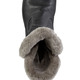 Stiefel & Stiefeletten - Gefütterte Damen-Stiefeletten, Winterschuhe, mit Lammfell, in Größe 036 bis 042, in Farbe SCHWARZ – Farbe SCHWARZ – Ansicht 2