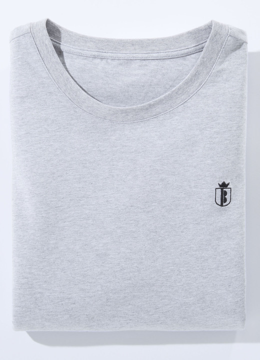 Freizeitshirts & -Kombinationen - Doppelpack Shirt in 4 Farben , in Größe 3XL (64/66) bis XXL (60/62), in Farbe 2X WEISS Ansicht 3