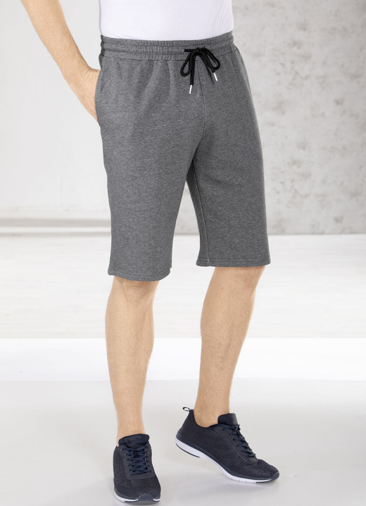 Freizeithosen - Shorts in 4 Farben Freizeithosen - Shorts in 4 Farben, in Größe 3XL (64/66) bis XXL (60/62), in Farbe DUNKELGRAU MELIERT