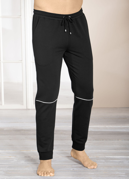 Freizeithosen - Hose mit Zierpaspel, in Größe 024 bis 062, in Farbe MARINE Ansicht 2