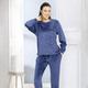 Freizeitanzüge - Hausanzug von Laurina, in Größe 036 bis 052, in Farbe MARINE – Farbe MARINE – Ansicht 2