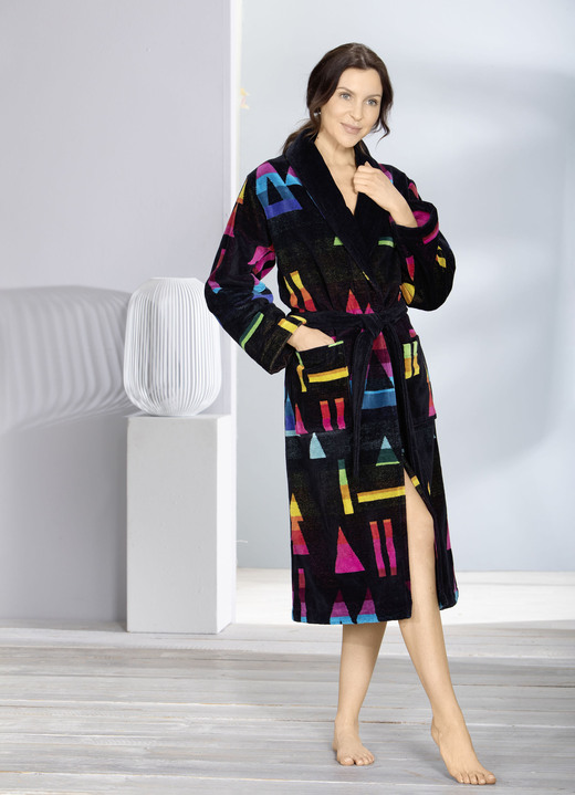 Bademäntel - Bademantel in Multicolor Ansicht 2 Bademäntel - Bademantel in Multicolor, in Größe L (44/46) bis XXL (52/54), in Farbe MULTICOLOR Ansicht 2